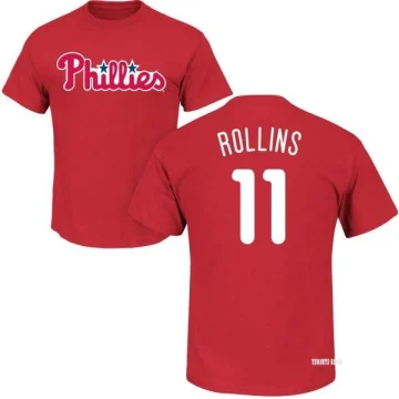 Women's Jimmy Rollins Name & Number T-Shirt - Royal - Tshirtsedge