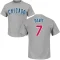 Jody Davis Name & Number T-Shirt - Gray