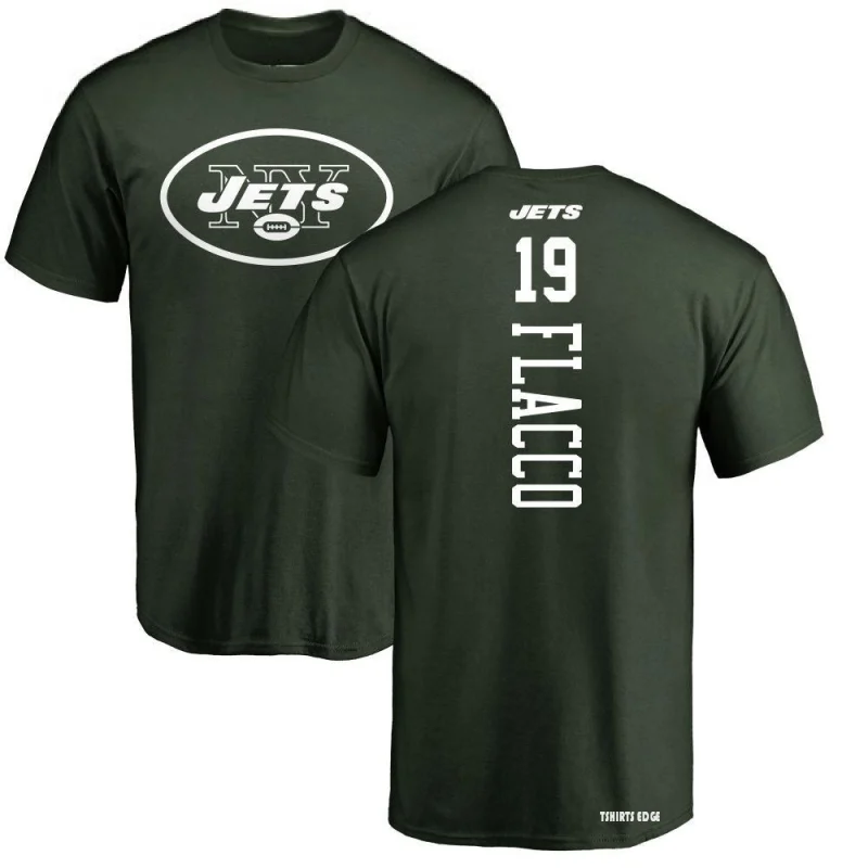 Joe Flacco Philadelphia Eagles Men's Green Backer Long Sleeve T-Shirt 