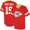 Joe Montana Name & Number Game Day V-Neck T-Shirt - Red