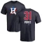 Joe Perez Name and Number Banner Wave T-Shirt - Navy