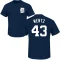 Joey Wentz Name & Number T-Shirt - Navy