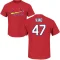 John King Name & Number T-Shirt - Red