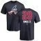 John Smoltz Name and Number Banner Wave T-Shirt - Navy