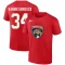 John Vanbiesbrouck 2023 Stanley Cup Final Name & Number T-Shirt - Red