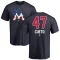 Johnny Cueto Name and Number Banner Wave T-Shirt - Navy