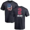 Johnny Grubb Name and Number Banner Wave T-Shirt - Navy