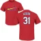 Jon Lester Name & Number T-Shirt - Red