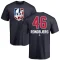 Jonas Rondbjerg Name and Number Banner Wave T-Shirt - Navy