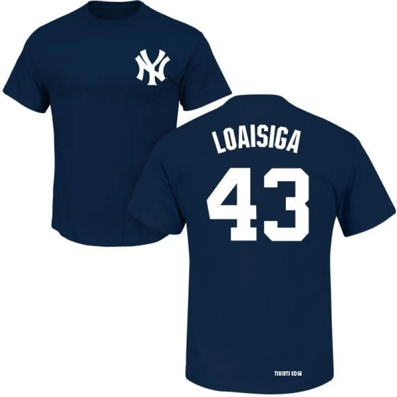 Jonathan Loaisiga Name & Number T-Shirt - Navy - Tshirtsedge