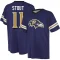 Jordan Stout Name & Number Game Day V-Neck T-Shirt - Purple