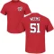 Jordan Weems Name & Number T-Shirt - Red