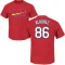 Jose Alvarez Name & Number T-Shirt - Red