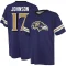 Josh Johnson Name & Number Game Day V-Neck T-Shirt - Purple