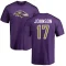 Josh Johnson Name & Number T-Shirt - Purple