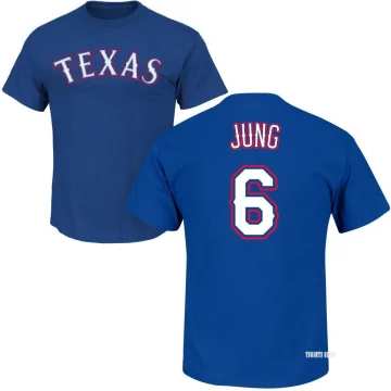 Josh Jung Name & Number T-Shirt - Red - Tshirtsedge