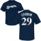 Josh Lindblom Name & Number T-Shirt - Navy