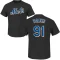 Josh Walker Name & Number T-Shirt - Black