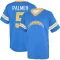 Joshua Palmer Name & Number Game Day V-Neck T-Shirt - Royal