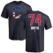 Juan Brito Name and Number Banner Wave T-Shirt - Navy