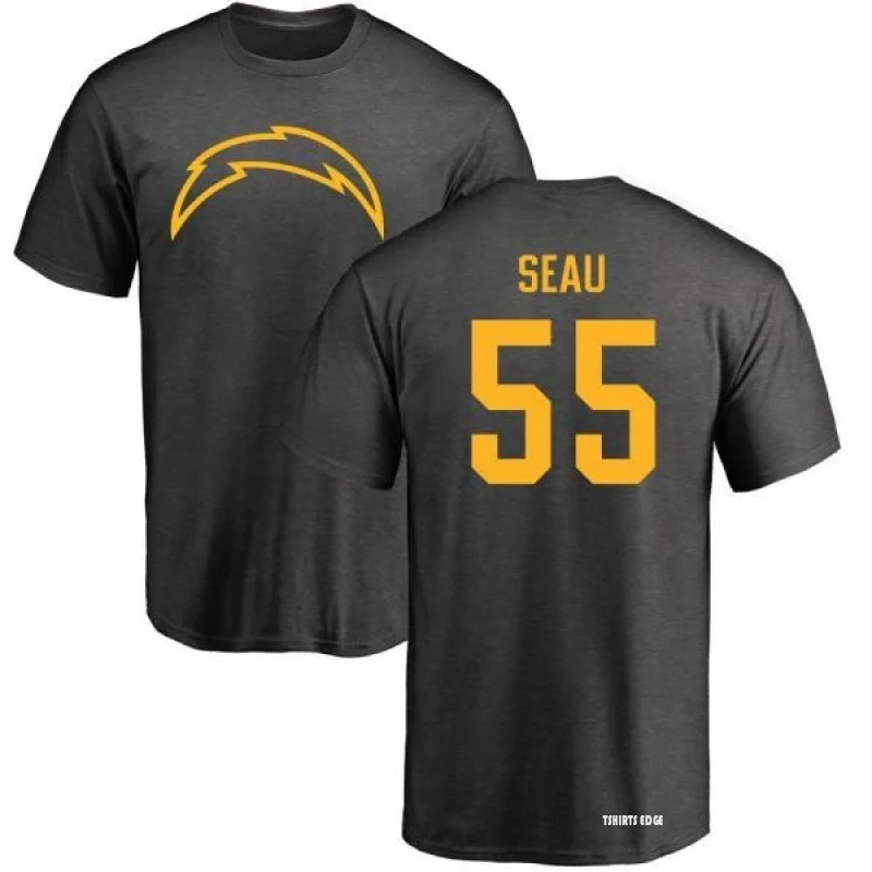 Junior Seau One Color T-Shirt - Ash - Tshirtsedge