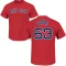 Justin Garza Name & Number T-Shirt - Scarlet