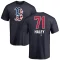 Justin Haley Name and Number Banner Wave T-Shirt - Navy