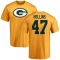 Justin Hollins Name & Number T-Shirt - Gold