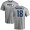 Justin Marshall Name & Number T-Shirt - Ash