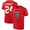 Justin Sourdif 2023 Stanley Cup Final Name & Number T-Shirt - Red