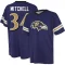 Keaton Mitchell Name & Number Game Day V-Neck T-Shirt - Purple