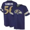 Kelle Sanders Name & Number Game Day V-Neck T-Shirt - Purple