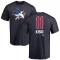 Kelly Kisio Name and Number Banner Wave T-Shirt - Navy