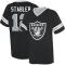 Ken Stabler Name & Number Game Day V-Neck T-Shirt - Black