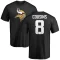 Kirk Cousins Name & Number T-Shirt - Black