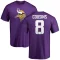 Kirk Cousins Name & Number T-Shirt - Purple