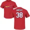 Kodi Whitley Name & Number T-Shirt - Red