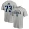 Kole Lind Name & Number Lockup T-Shirt - Gray