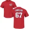 Kyle Finnegan Name & Number T-Shirt - Red