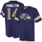 Kyle Hamilton Name & Number Game Day V-Neck T-Shirt - Purple