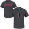 Kyle Lewis Name & Number T-Shirt - Charcoal