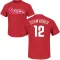 Kyle Schwarber Name & Number T-Shirt - Red