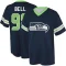 Levi Bell Name & Number Game Day V-Neck T-Shirt - Navy