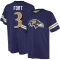 L.J. Fort Name & Number Game Day V-Neck T-Shirt - Purple