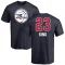 Louis King Name and Number Banner Wave T-Shirt - Navy