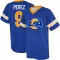 Luis Perez Name & Number Game Day V-Neck T-Shirt - Royal