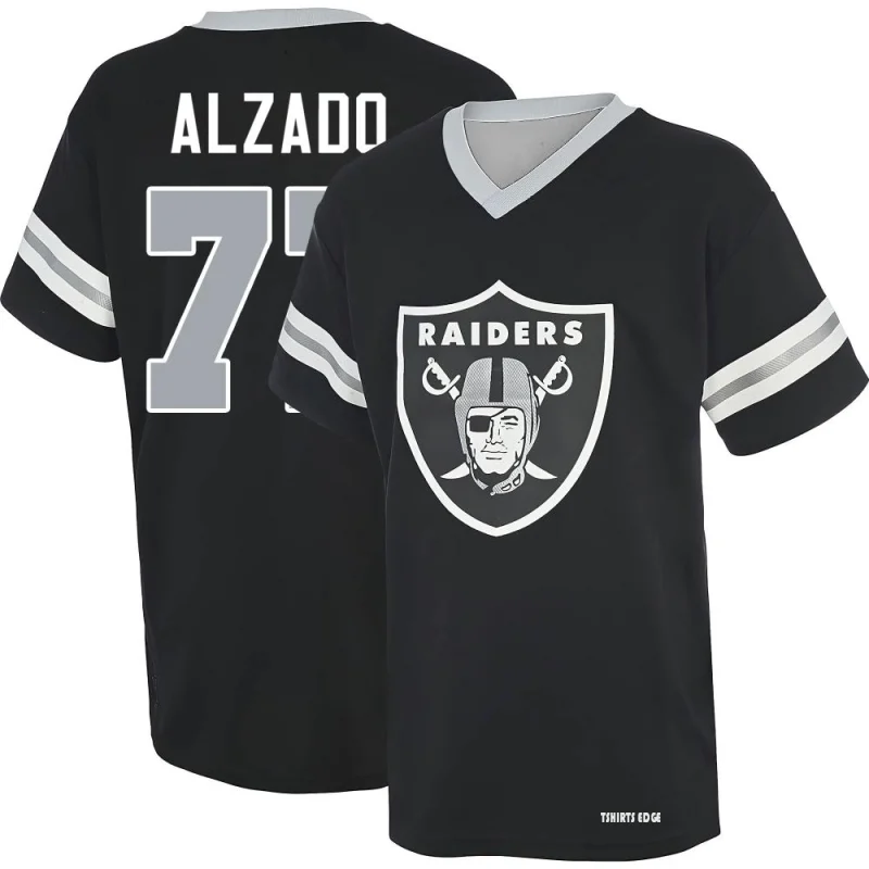 Lyle Alzado Name & Number Game Day V-Neck T-Shirt - Black