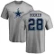 Malik Hooker Name & Number T-Shirt - Ash