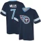 Malik Willis Name & Number Game Day V-Neck T-Shirt - Navy