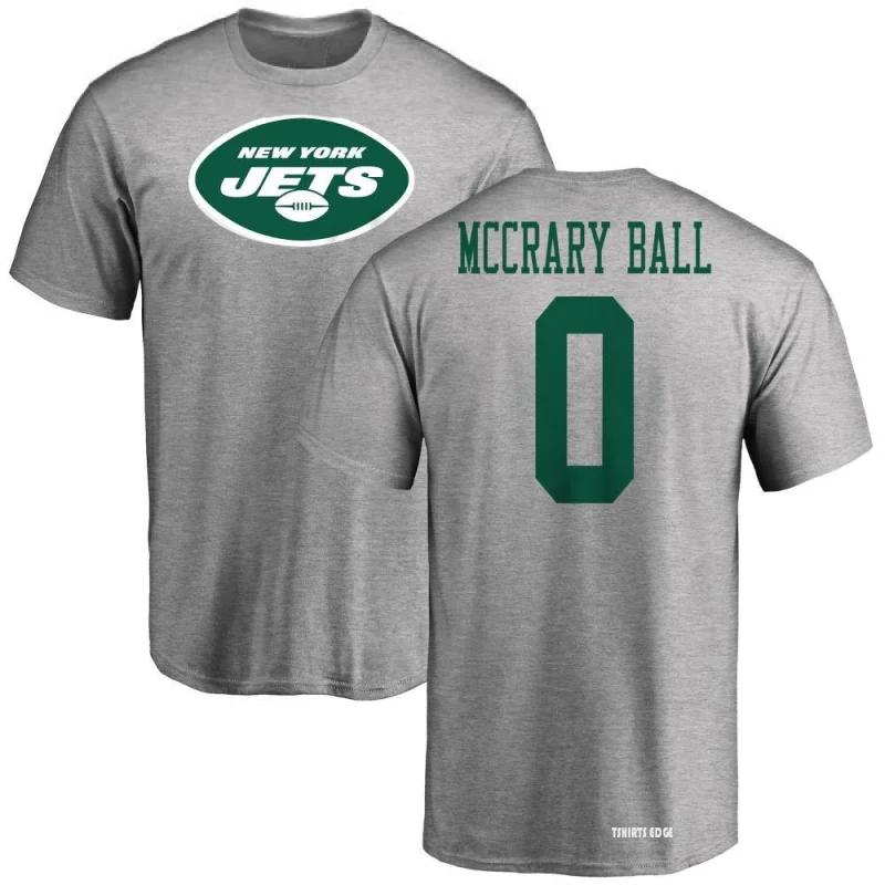 Marcelino McCrary-Ball Name & Number T-Shirt - Ash - Tshirtsedge